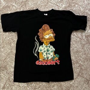 Escobart Bart Simpson Graphic T-Shirt size large. New without tags.